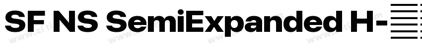 SF NS SemiExpanded H字体转换 SF NS SemiExpanded H字体转换